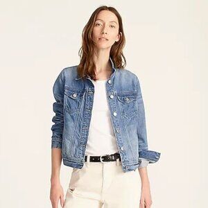 J Crew Classic Denim Jacket in Brilliant Day Wash Small NWT